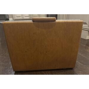 VTG Samsonite Luggage Briefcase Suitcase Butterscotch Hard Shell No Key 21"